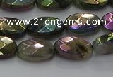 CLB658 15.5 inches 10*14mm faceted oval AB-color labradorite beads