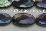 CLB659 15.5 inches 12*16mm faceted oval AB-color labradorite beads