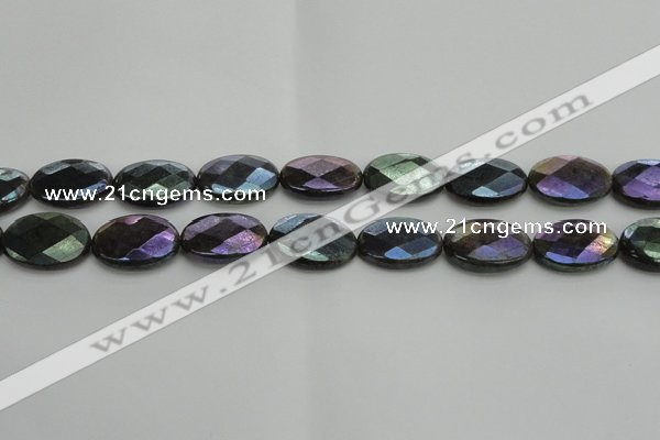 CLB659 15.5 inches 12*16mm faceted oval AB-color labradorite beads