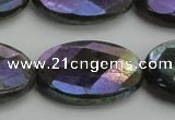 CLB662 15.5 inches 18*25mm faceted oval AB-color labradorite beads