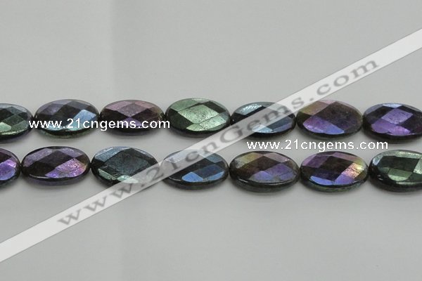 CLB662 15.5 inches 18*25mm faceted oval AB-color labradorite beads