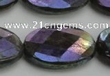 CLB663 15.5 inches 20*30mm faceted oval AB-color labradorite beads