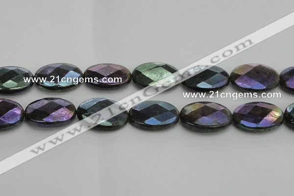 CLB663 15.5 inches 20*30mm faceted oval AB-color labradorite beads