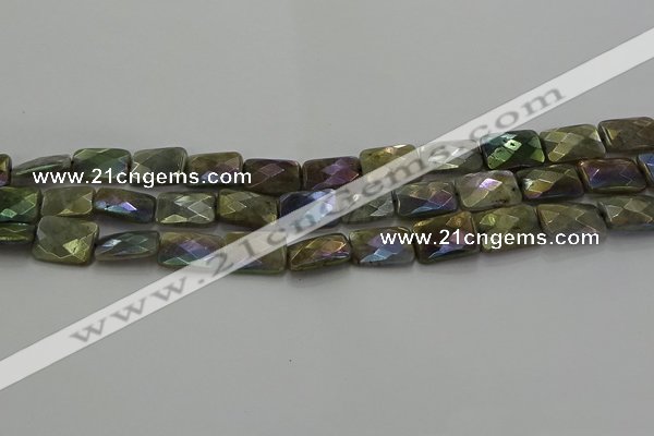 CLB697 15.5 inches 12*16mm faceted rectangle AB-color labradorite beads