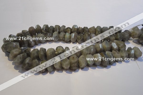 CLB700 15.5 inches 13*18mm - 14*20mm faceted nuggets labradorite beads