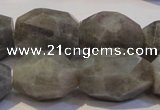 CLB703 15.5 inches 13*18mm - 16*22mm faceted nuggets labradorite beads