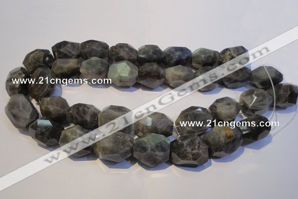 CLB704 15.5 inches 15*18mm - 20*25mm faceted nuggets labradorite beads