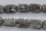 CLB748 15.5 inches 8*12mm faceted rectangle labradorite gemstone beads