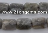 CLB749 15.5 inches 10*14mm faceted rectangle labradorite gemstone beads