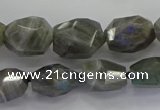 CLB766 15.5 inches 10*14mm - 12*16mm faceted nuggets labradorite beads