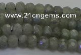 CLB772 15.5 inches 4*6mm faceted rondelle labradorite beads