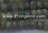 CLB773 15.5 inches 5*8mm faceted rondelle labradorite beads