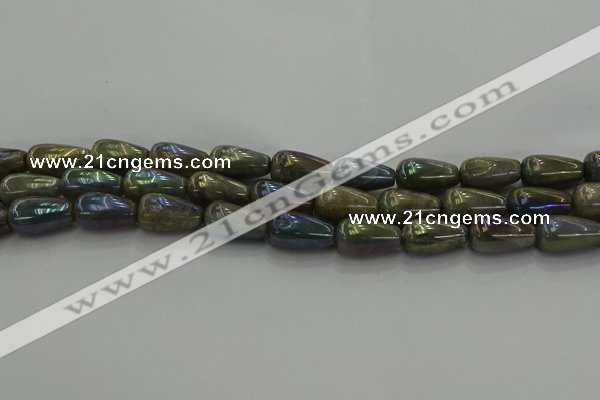 CLB780 15.5 inches 10*20mm teardrop AB-color labradorite beads