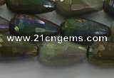 CLB784 15.5 inches 10*20mm faceted teardrop AB-color labradorite beads