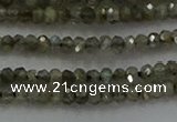 CLB794 15.5 inches 1.5*2.5mm faceted rondelle labradorite beads