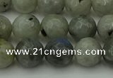 CLB863 15.5 inches 10mm faceted round AB grade labradorite beads