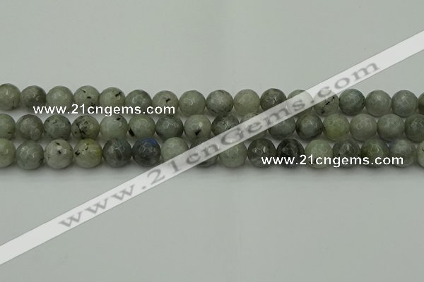 CLB863 15.5 inches 10mm faceted round AB grade labradorite beads