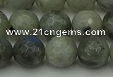 CLB864 15.5 inches 12mm faceted round AB grade labradorite beads