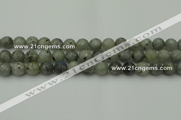 CLB864 15.5 inches 12mm faceted round AB grade labradorite beads