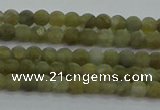 CLB870 15.5 inches 3mm round matte labradorite gemstone beads