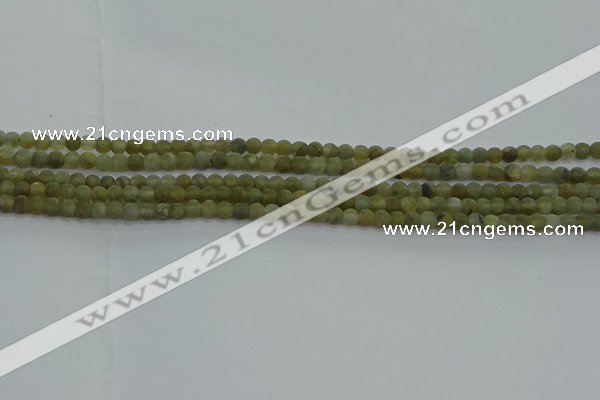 CLB870 15.5 inches 3mm round matte labradorite gemstone beads