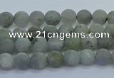 CLB871 15.5 inches 4mm round matte labradorite gemstone beads