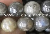 CLB882 15.5 inches 8mm faceted round AB-color labradorite beads