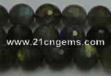 CLB903 15.5 inches 10mm faceted round labradorite gemstone beads