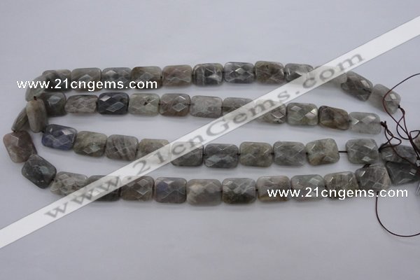 CLB93 15.5 inches 12*16mm faceted rectangle labradorite beads