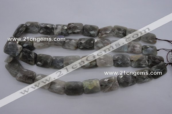 CLB94 15.5 inches 13*18mm faceted rectangle labradorite beads