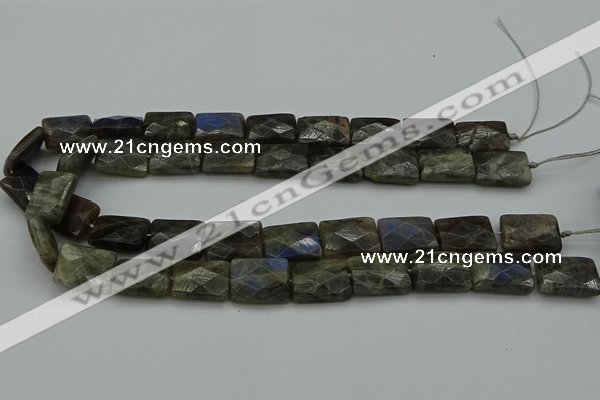 CLB960 15.5 inches 10*14mm faceted rectangle labradorite beads