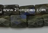 CLB962 15.5 inches 13*18mm faceted rectangle labradorite beads