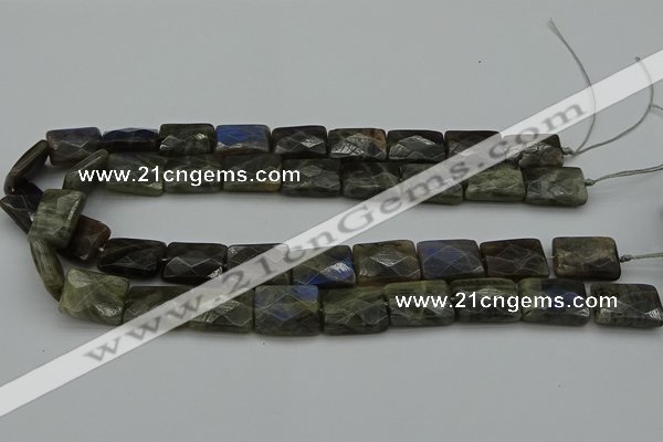 CLB963 15.5 inches 15*20mm faceted rectangle labradorite beads