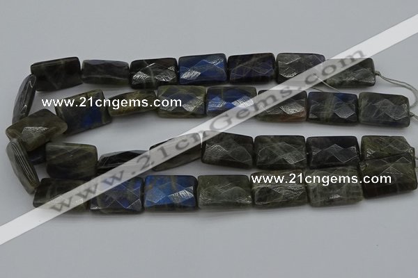 CLB965 15.5 inches 20*30mm faceted rectangle labradorite beads