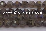 CLB971 15.5 inches 6mm faceted nuggets labradorite gemstone beads