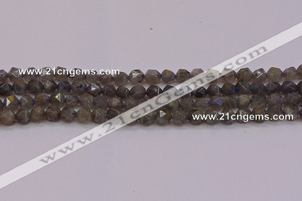 CLB973 15.5 inches 10mm faceted nuggets labradorite gemstone beads