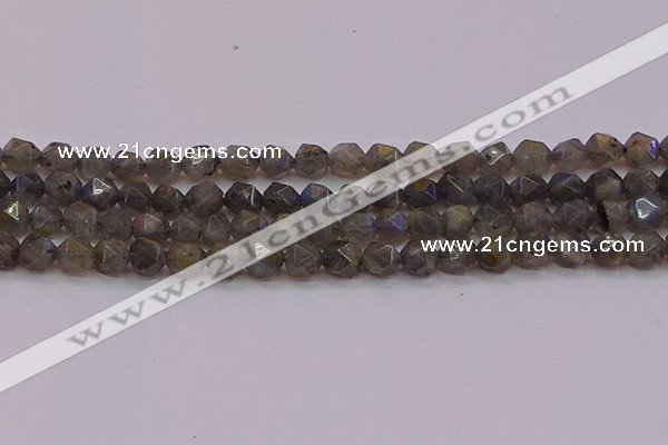 CLB974 15.5 inches 12mm faceted nuggets labradorite gemstone beads