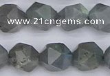 CLB984 15.5 inches 12mm faceted nuggets labradorite beads wholesale