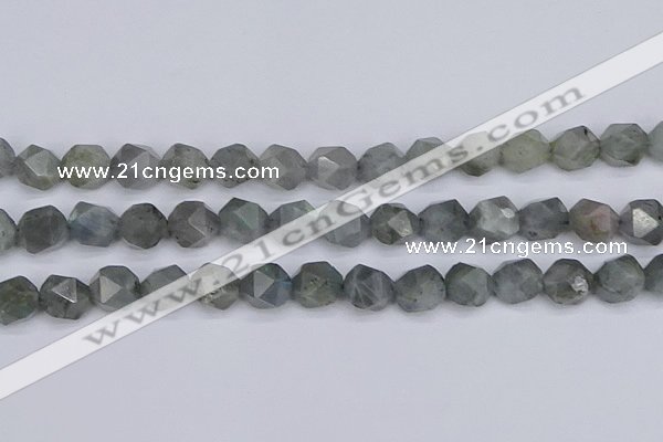 CLB984 15.5 inches 12mm faceted nuggets labradorite beads wholesale