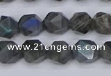 CLB987 15.5 inches 8mm faceted nuggets labradorite beads wholesale
