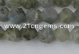 CLB993 15.5 inches 8mm faceted nuggets labradorite gemstone beads