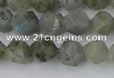CLB994 15.5 inches 10mm faceted nuggets labradorite gemstone beads
