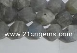 CLB997 15.5 inches 8mm faceted nuggets matte labradorite beads