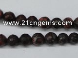 CLD102 15.5 inches 8mm faceted round leopard skin jasper beads