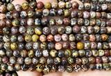 CLD221 15 inches 6mm round leopard skin jasper beads wholesale