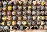 CLD223 15 inches 10mm round leopard skin jasper beads wholesale