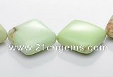 CLE13 15*15mm rhombic lemon turquoise gemstone beads Wholesale