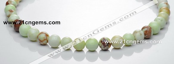 CLE20 16 inches 10mm round lemon turquoise stone beads Wholesale