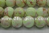 CLE201 15.5 inches 6mm round lemon turquoise beads wholesale