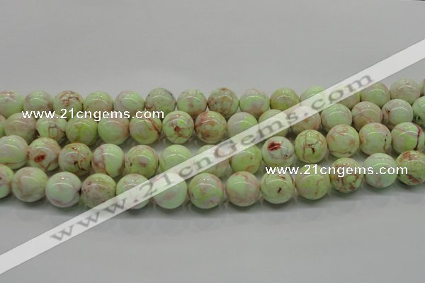 CLE203 15.5 inches 10mm round lemon turquoise beads wholesale